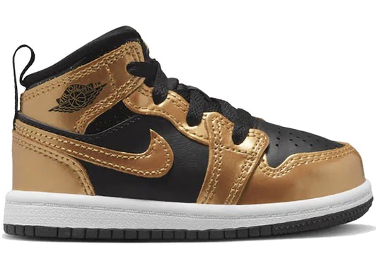 Jordan 1 Mid SE Metallic Gold Black (TD)