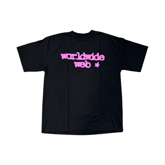 Sp5der Web Tee 'Black/Pink'